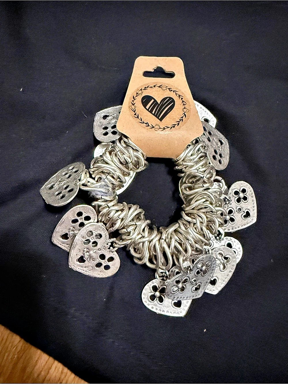 Silver-Tone Charm Bracelet New with tag